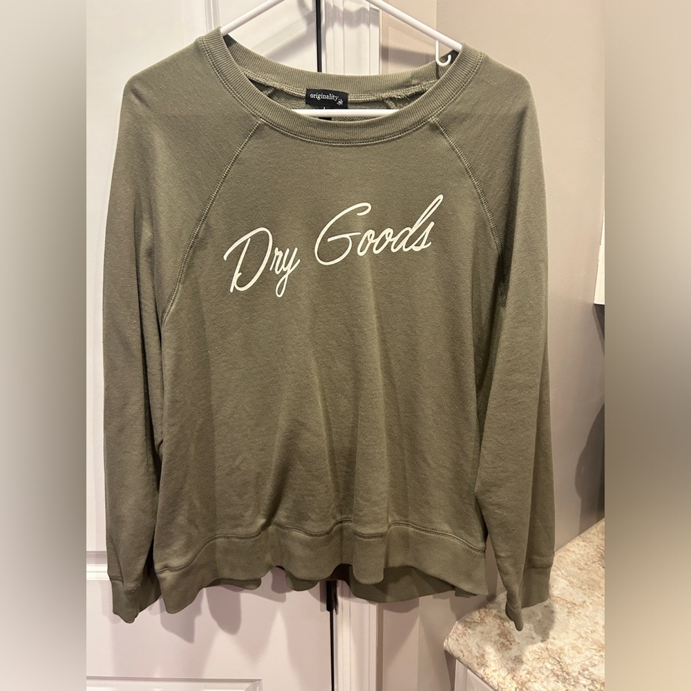 Women’s Dry Goods oversized Sweatshirt Green Large